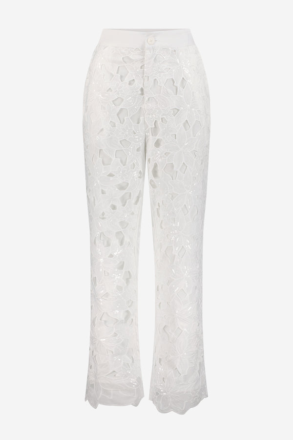 ELENI EMBROIDERED PANTS